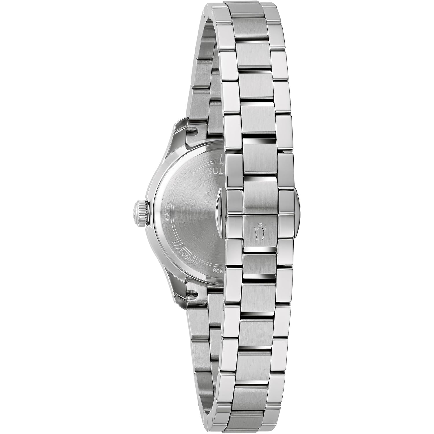 Bulova Ladies Classic Mini Wilton 3-Hand Quartz Silver Stainless Steel Watch, Day Date, 29Mm