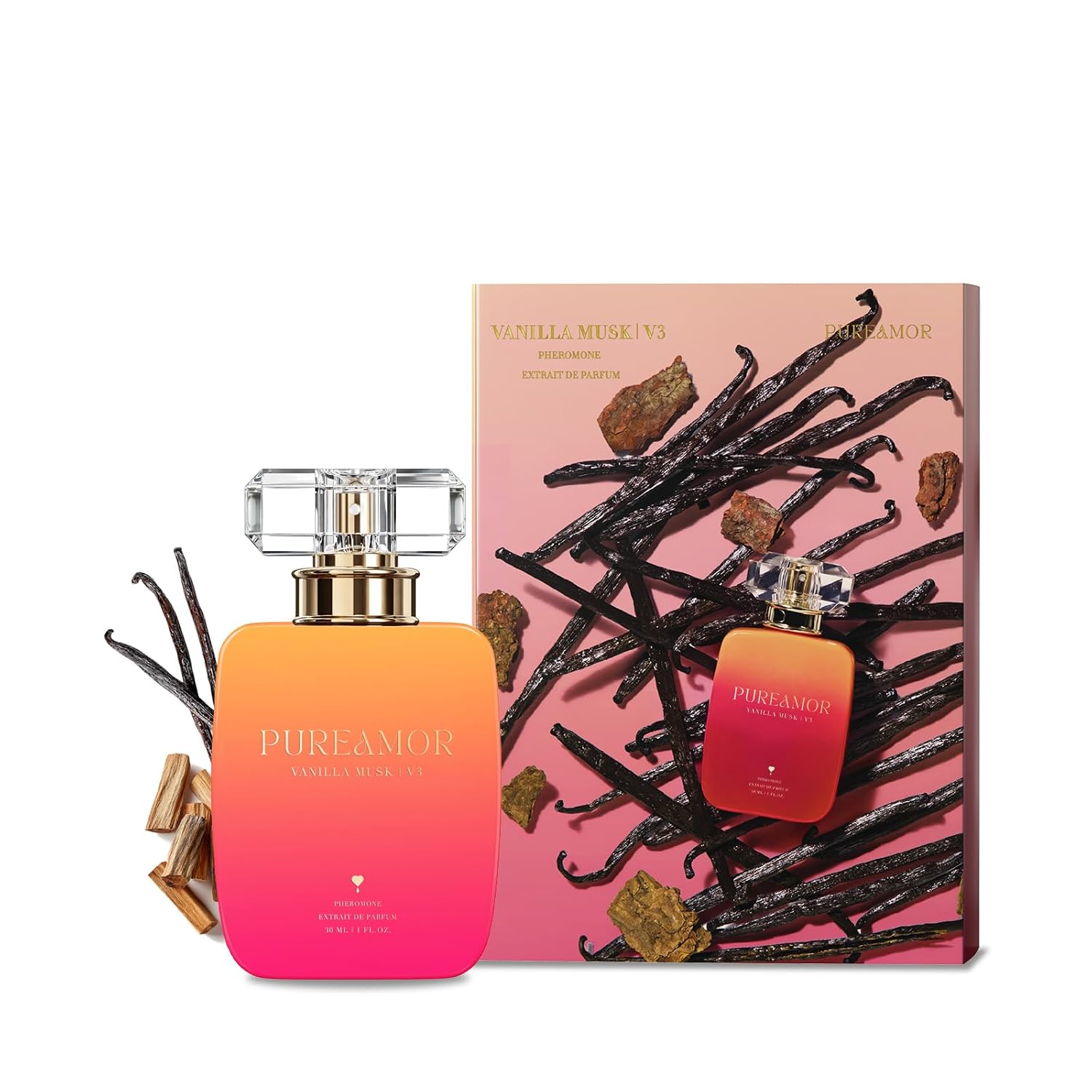 Pheromone Perfume For Women, Vanilla Musk Extrait De Parfum - Long Lasting Warm Cozy Vanilla Scent, 30% High Concentration, Full Size Fragrance Spray, 1.0 Oz / 30 Ml