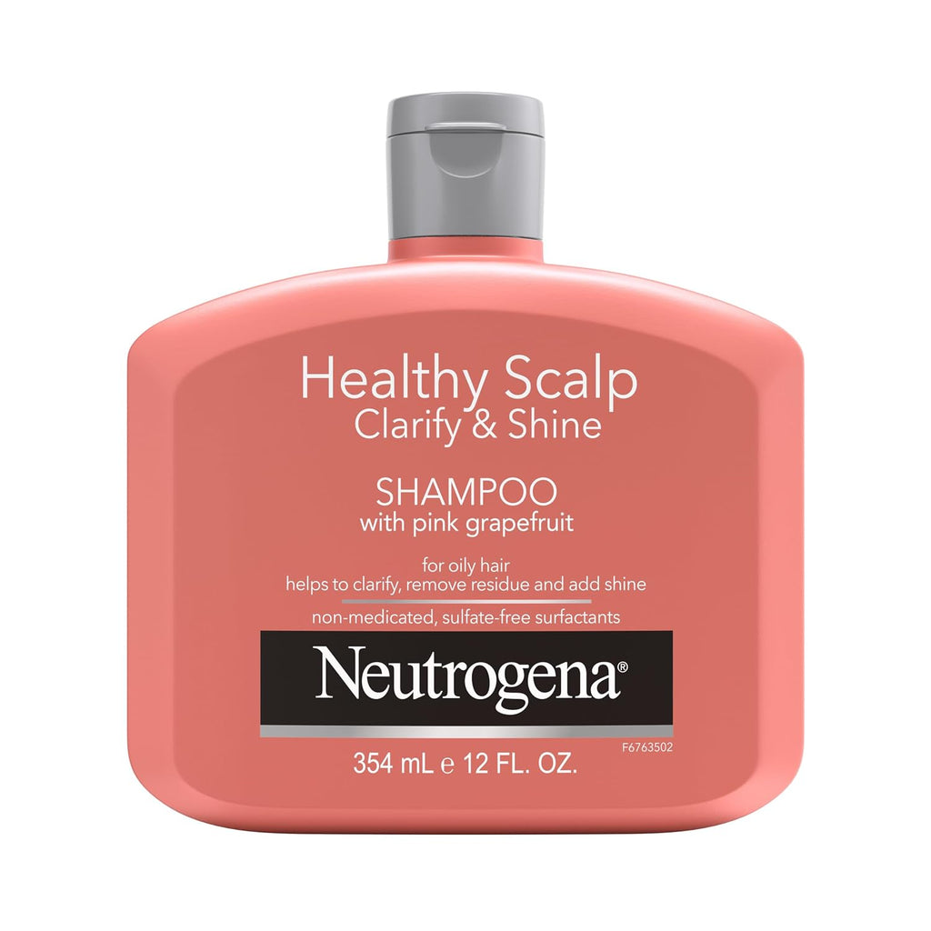 Neutrogena Healthy Scalp Pink Grapefruit Shampoo For Oily Hair & Scalp, 12 Fl Oz