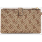 Guess Womens Laurel Ii Double Zip Organizer Wallet