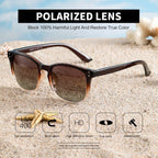 Polarized Sunglasses for Women Classic Retro Trendy Style Sun glasses UV 400 Protection(3 Pack)