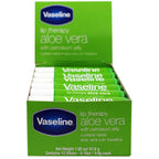 Vaseline Lip W/O Backer Card Aloe - 12 Pack Box