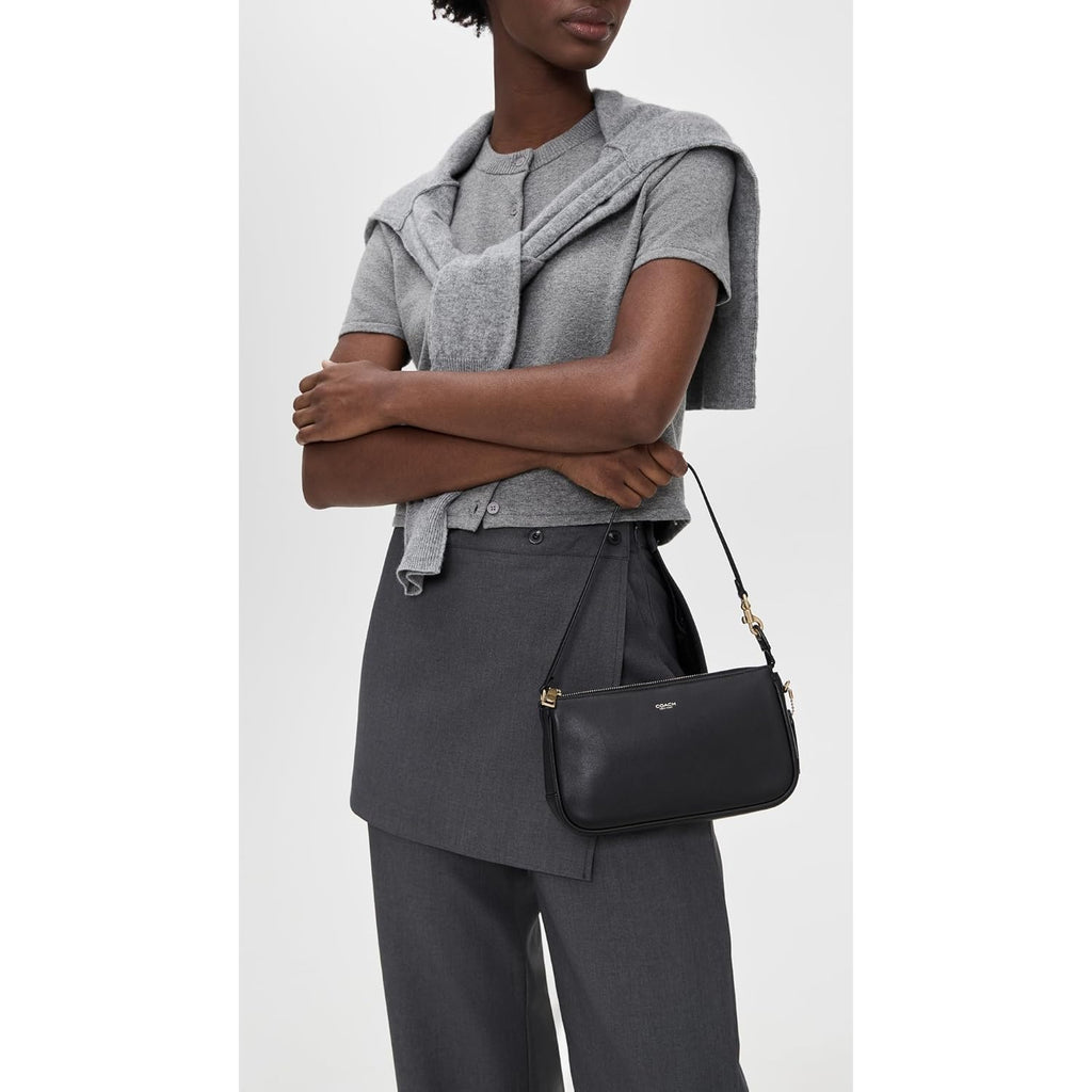COACH Women's Natural Grain Leather Plaza Bag