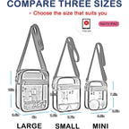 Clear Purse Stadium Transparent Messenger Bag Stadium Approved For Men And Women Clear Crossbody Bag
