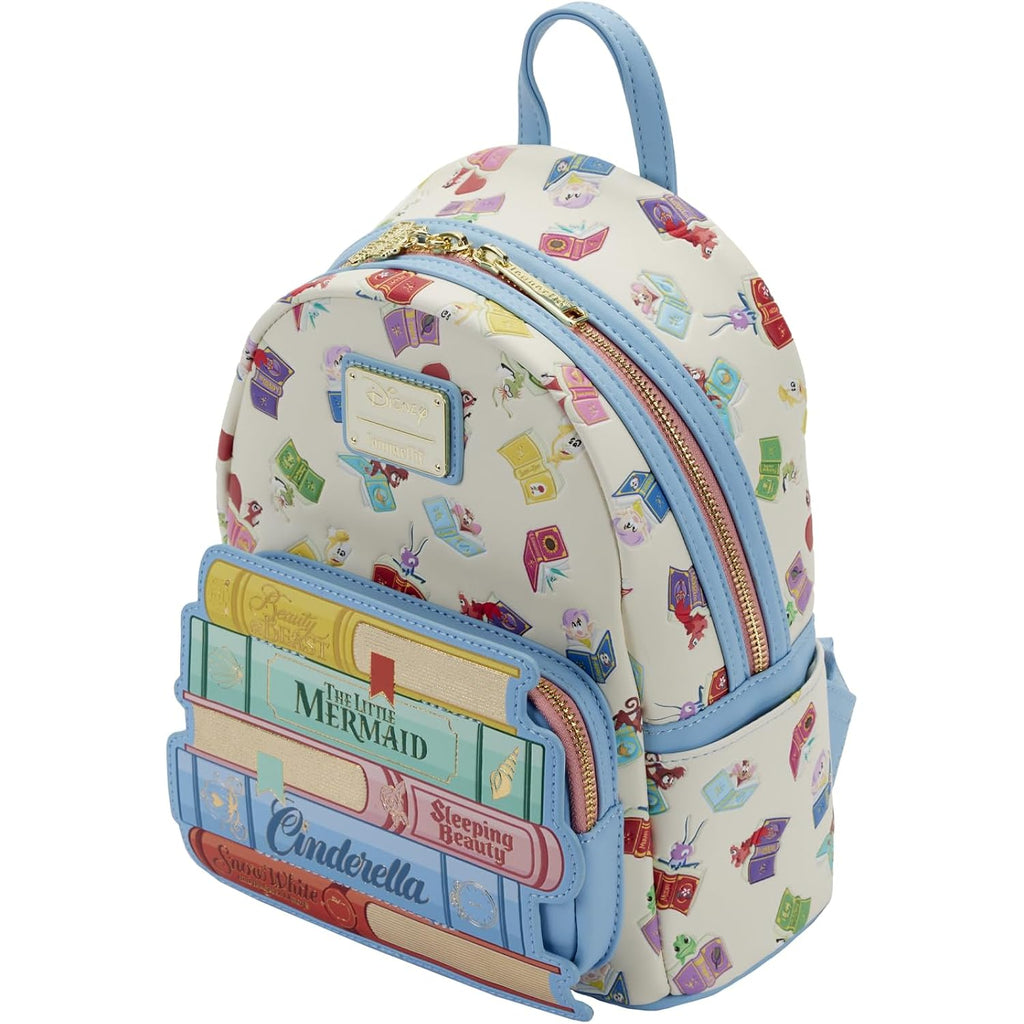 Loungefly Disney Princess Books Classics Womens Double Strap Shoulder Bag Purse, Multi, One Size, Disney Princess Books Classic Mini Backpack | Disney, Princess, Books, Classics, Double Strap, Purse