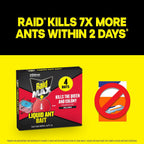 Raid Max Liquid Ant Bait, Outdoor And Indoor Bait Stations For Home, Liquid Ant Killer, 4 Count, .25 Fl. Oz. Each