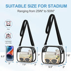 Clear Purse For Stadium Events -Clear Bag Stadium Approved Small Mini Sports Fan Handbags & Purses For Events Concerts