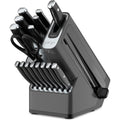 Ninja K32017 Foodi NeverDull Premium Knife System, 17 Piece Knife Block Set with Built-in Sharpener, German Stainless Steel Knives, Black