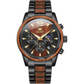 Olevs Men Analog Quartz Waterproof Watches Multifunction Chronograph Diamond Moon Phase Luminous Silicone Band Wrist Watches