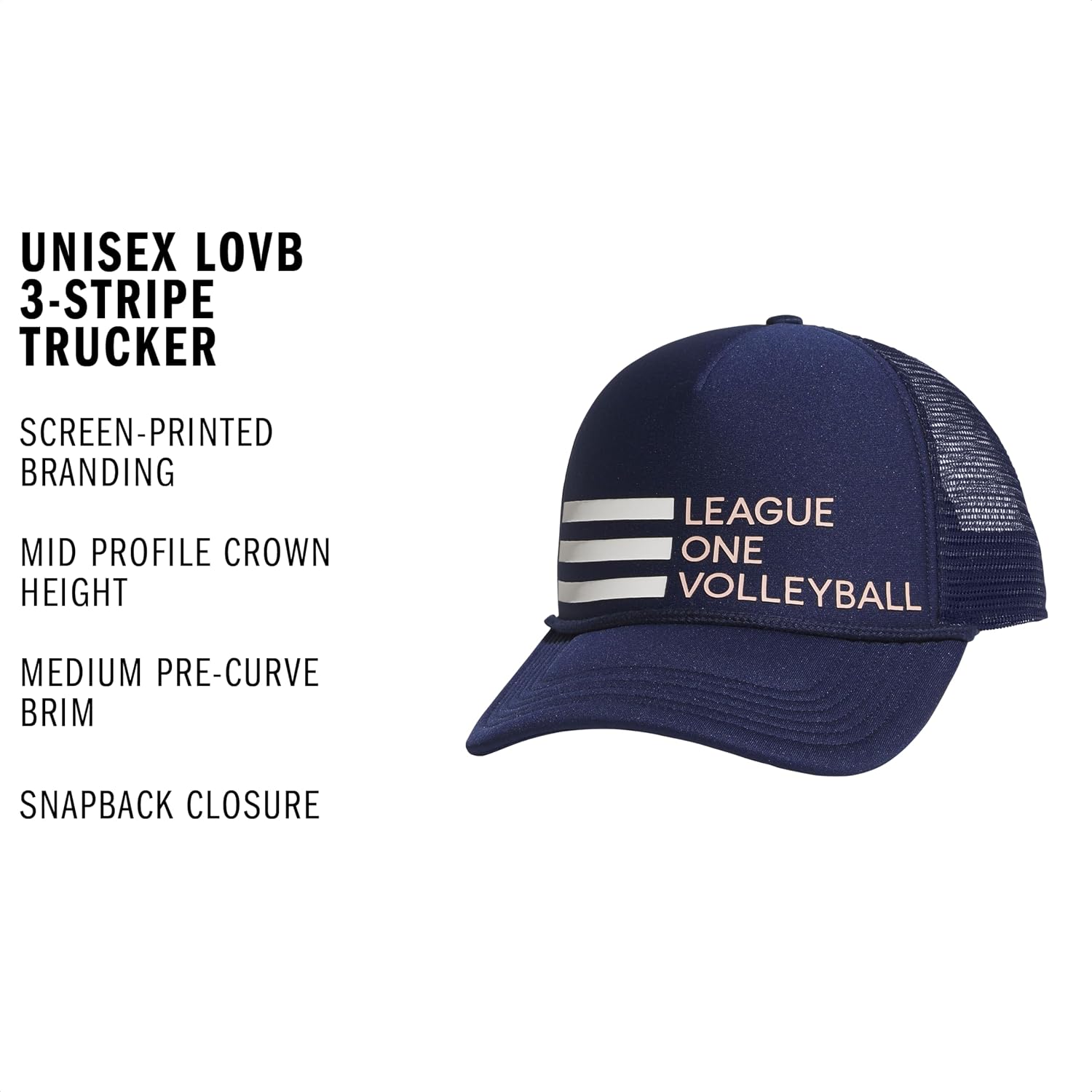 Adidas Unisex Trucker Hat – Sport Snapback Cap