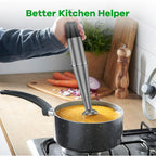 Turelar Immersion Blender Handheld Corded Hand Blenders Set 1100W, Trigger Variable Speed 5 in 1 Stick Emulsifier with Chopper, Whisk and Frother for Soup, Baby Food and Smoothies, Black