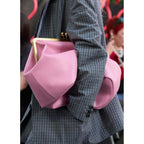 Slouchy Kiss Lock Crossbody Bags Women Crescent KissLock Cross Body Hobo Shoulder Purses Kiss Clasp Hobo Handbags Wallet