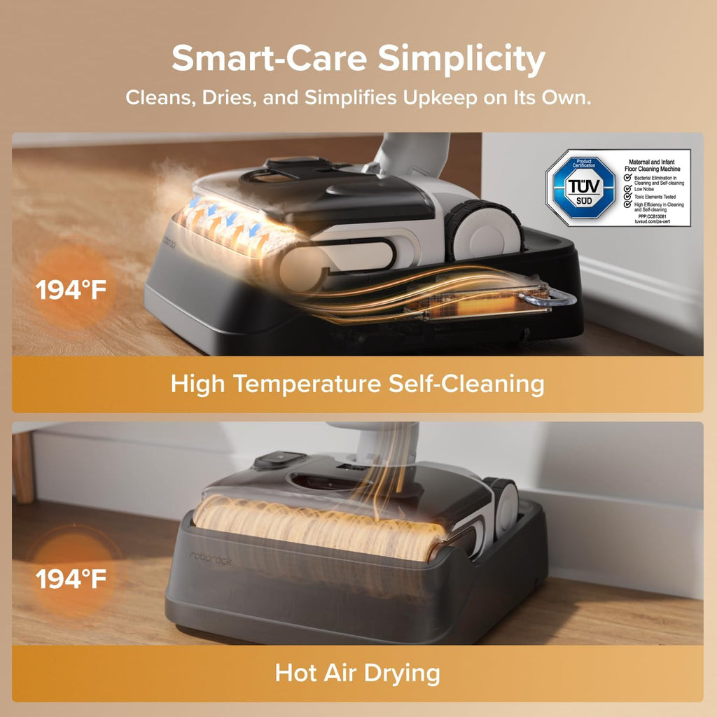 Roborock F25 Gt Gen 2 Wet Dry Vacuum Cleaner, Cordless Vacuum Mop Combo