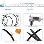 Lifeegrn Misting Cooling System, Outdoor Misting System For Patio, 40 Ft Misting Line+10 Mist Nozzles+3/4" Brass Adapter,Outdoor Mister System For Patio Garden Trampoline Greenhouse