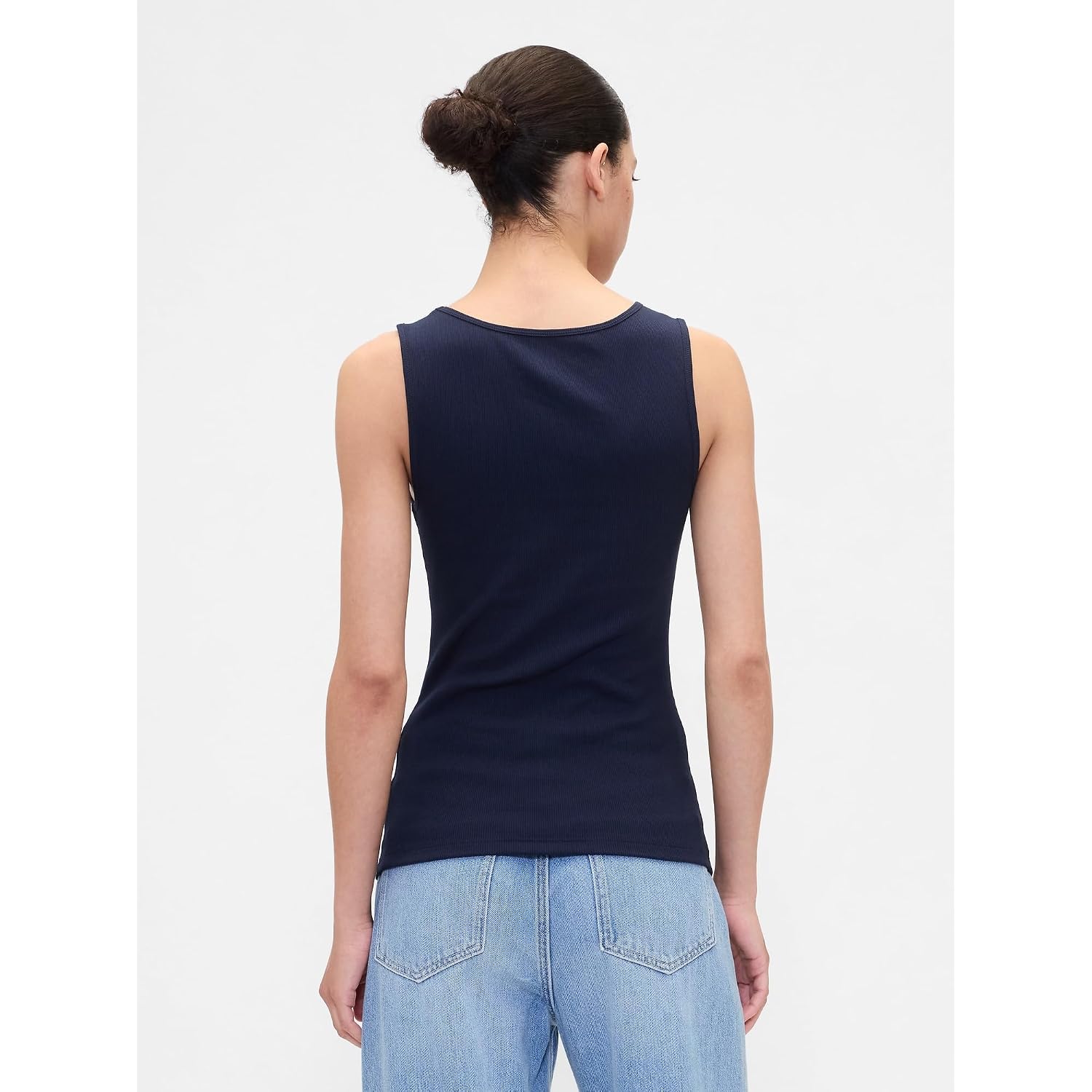 Gap Womens Ribbed Tank Top Logo