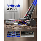 Cordless Vacuum Cleaner, Upgraded 650W 60Kpa 70Mins Cordless Stick Vacuum Cleaner With Flexible Hose,Self-Standing,Touch Screen, Anti-Tangle Wireless Vacumm Cleaners For Home/Pet Hair/Carpets/Floors