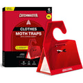 Catchmaster Clothing Moth Traps With Premium Extra Strength Odorless Pheromone Technology – Red, Xl, Extra-Strength Glue – Traps & Targets Casemaking And Webbing Moths - 6-Pack