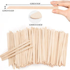 1000pcs Wooden Small Wax Sticks,Eyebrow Wax Sticks for Eyebrow Hair Remover，Small Popsicle Sticks，Wooden Sticks for Crafts