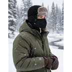Buauty Fur Trapper Hat for Men Women Winter Windproof Soft Russian Ushanka Hats with Warm Ear Flaps & Removable Mask