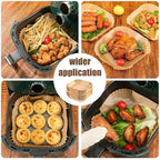 7.5 Inch Air Fryer Parchment Paper Liners Square,150 Pcs Non-Stick &Oil-Proof Air Fryer Liners Disposable For 2-5 Qt Frying,Baking,Roast | Less Mess,Air Fryer Pparchment Paper Liners,Frying,Baking ,Roast