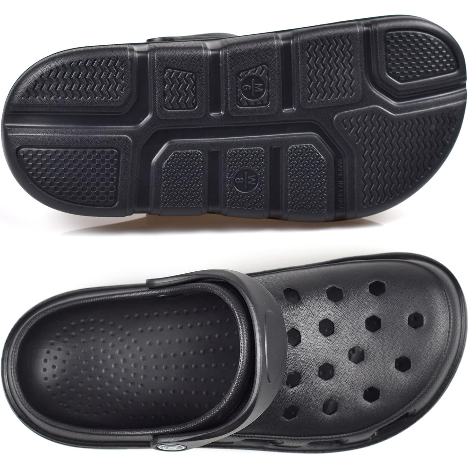 Pimio Garden Clogs For Women And Men,Slip On Work Shoes With Arch Support,Womens Mens Quick-Dry Water Shoes Casual Sandals,Comfortable Slippers