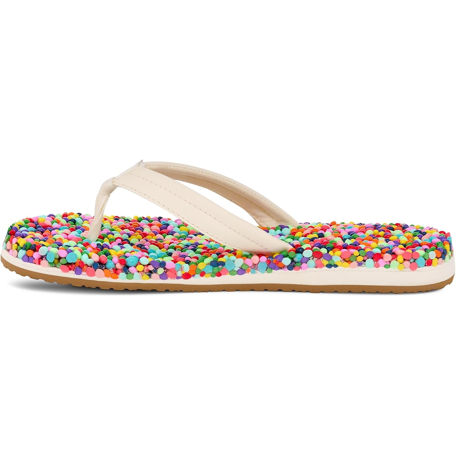 Sanuk Womens Bubblecush | Flip Flops For Women | Yoga Sandals For Women | Women'S Beach Sandals | Comfort Footbed
