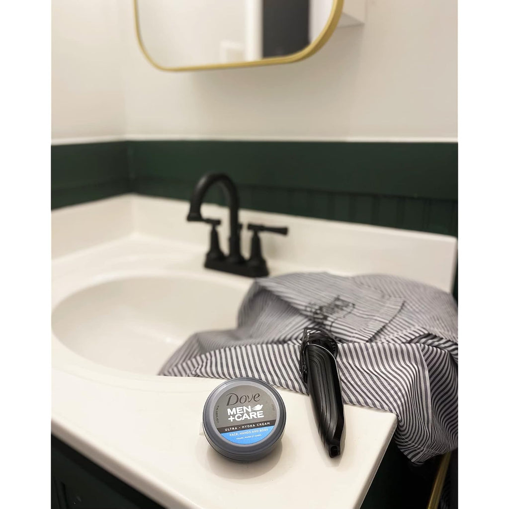 Dove Men+Care Ultra Hydra Cream, Face, Hands And Body Care, All Skin Types, 3-Pack Of 5.07 Oz Each, Jar
