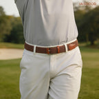 Jasgood Stretchy Golf Belts For Men, 3-Pack Elastic Braided Belt For Golf Pants Jeans, 1 3/8" Casual Woven Men’S Belt