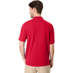 Hanes Mens X-Temp Performance Polo, Cotton Blend Sport Shirt For Men With Odor Control
