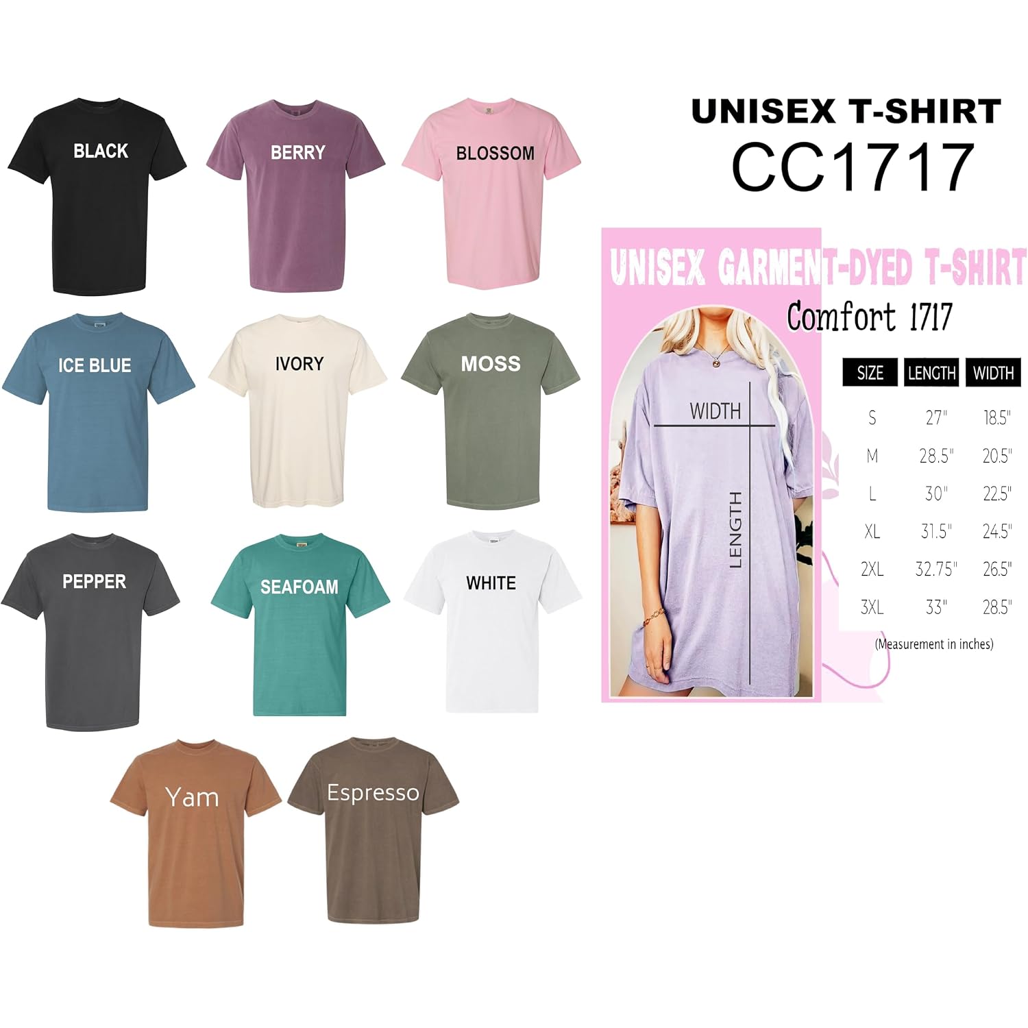 Comfort Colors Custom Shirts For Women Men, Personalized Image-Text For Your Company/Wedding/Greetings With Digital Printing Shirt,Customized Your Photo Shirts,Personalized Design With Logo Image