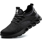 Suadex Steel Toe Sneakers For Men Women Indestructible Work Safety Shoes Lightweight Comfortable Slip Resistant Composite Toe