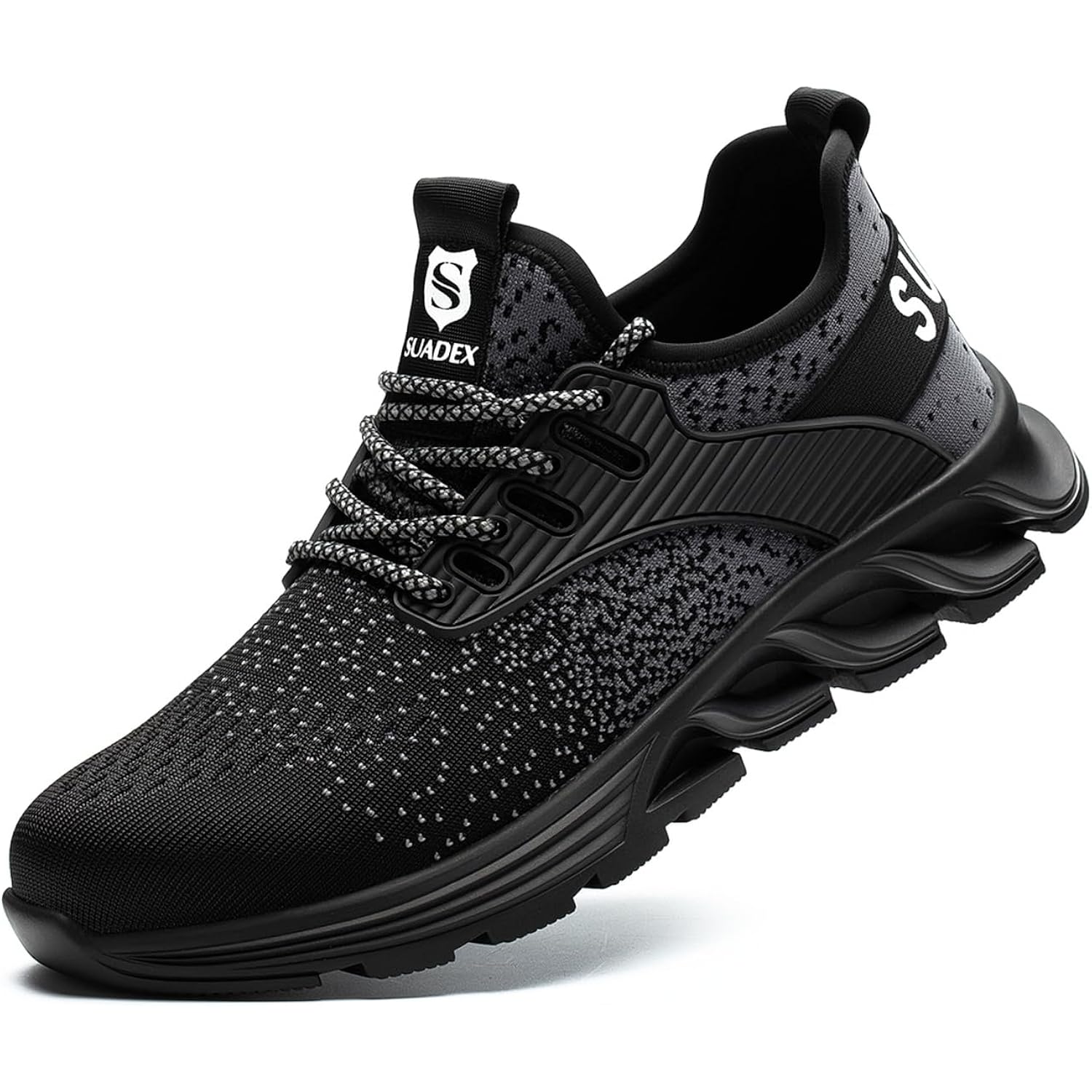 Suadex Steel Toe Sneakers For Men Women Indestructible Work Safety Shoes Lightweight Comfortable Slip Resistant Composite Toe
