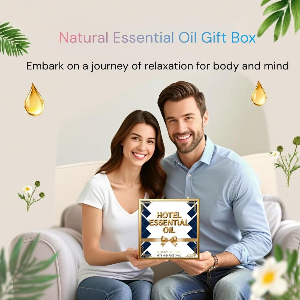 Hotel Diffuser Oil Discovery Kit - Buyers’ Best Picks - 10 Mlx8, Hotel Fragrance Oil Gift Set - For Waterless Essential Oil Diffuser Inspired By Iconic 5-Star Hotels