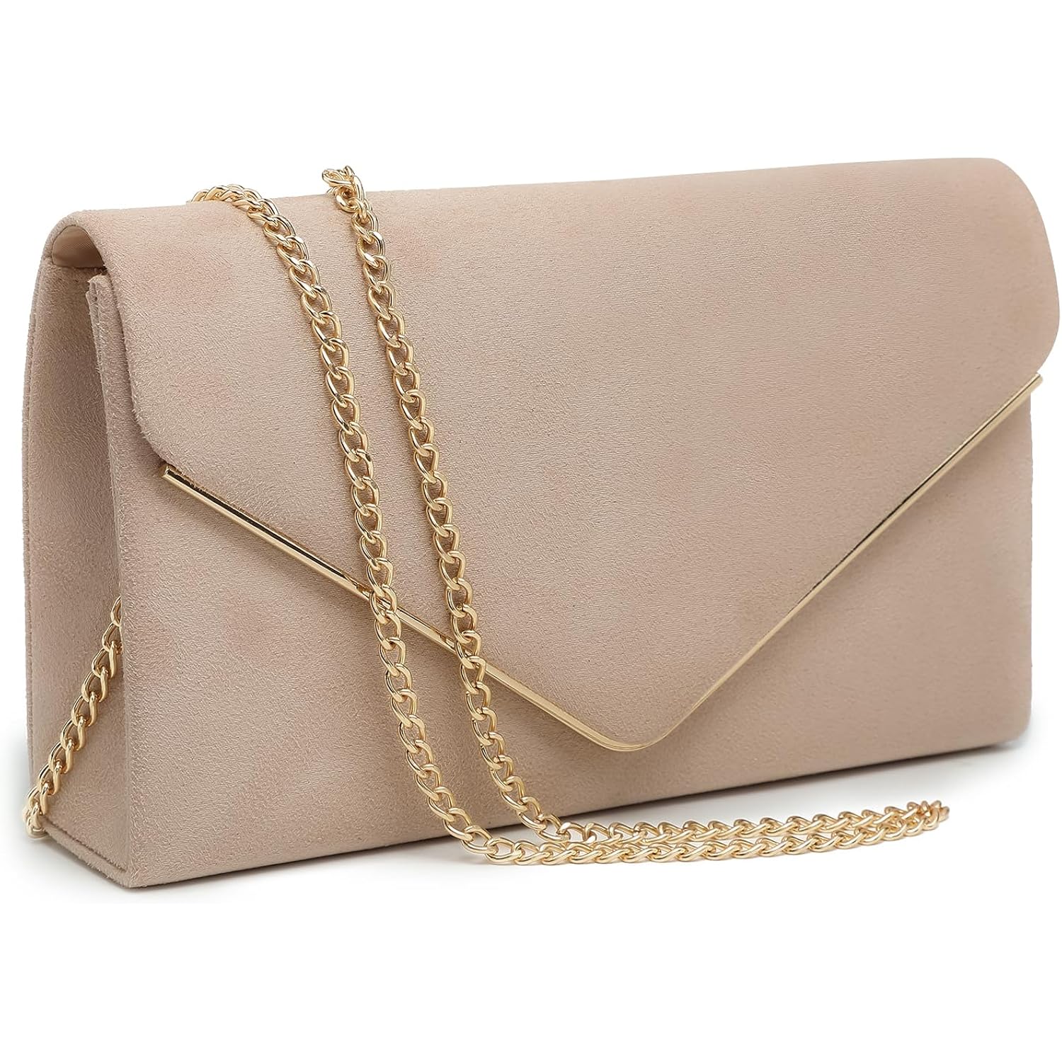 Dasein Women Faux Suede Evening Clutch Bags Formal Party Clutches Wedding Purses Cocktail Prom Clutches