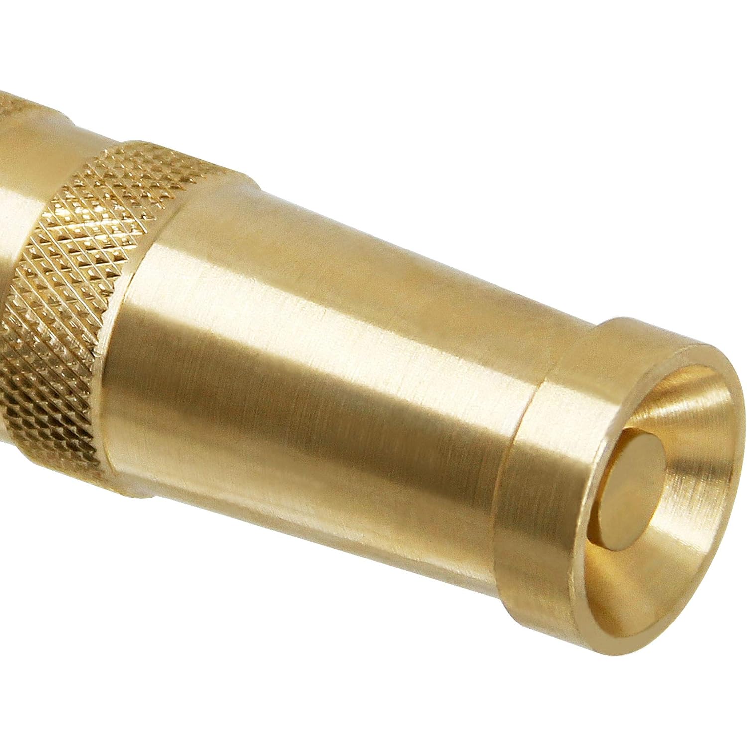 Triumpeek Solid Brass Hose Nozzle, 2 Pack 4" Heavy Duty Brass Garden Hose Nozzle With 10 Rubber Washers