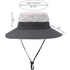 Womens Summer Sun Hat Beach Hat Wide Brim Outdoor UV Protection Hat Foldable Cool Mesh Ponytail Bucket Hat
