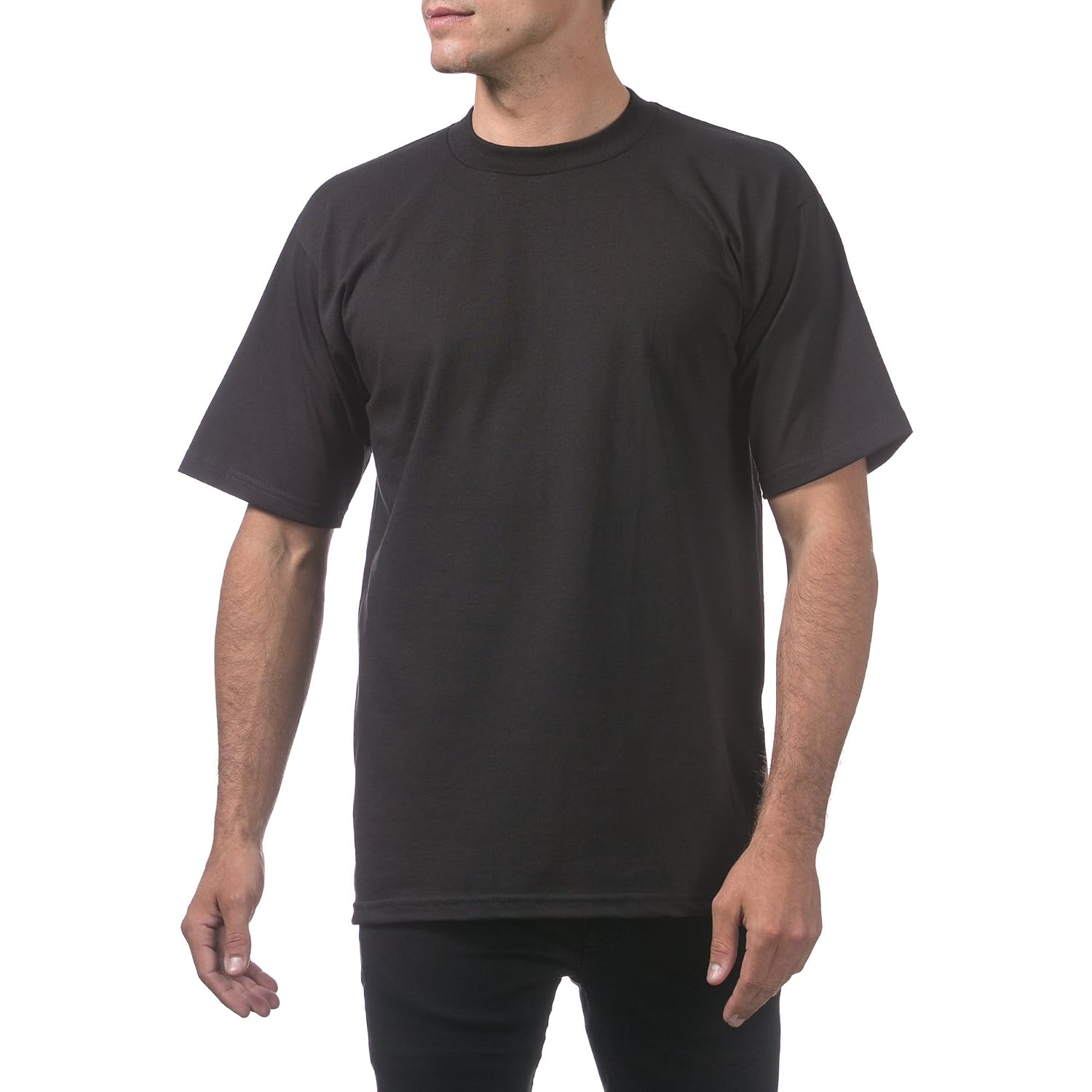 Pro Club Men'S 6-Pack Heavyweight Cotton Short Sleeve Crew Neck T-Shirt