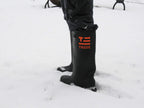 Rubber Concrete Boot, Pull-On Overboot For Construction, Mud & Snow, Size L/Xl (12-13), 17" Ht, Black