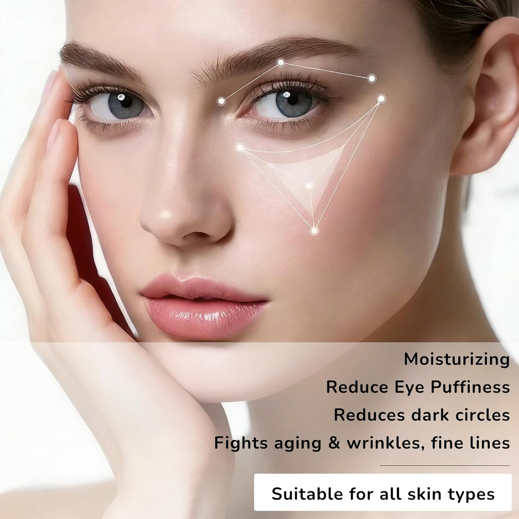 Retinol Eye Cream - Anti Aging Under Eye Cream With Hyaluronic Acid & Caffeine, Eye Serum For Dark Circles & Puffiness, Reduces Wrinkles & Repairs Eye Area (15Ml)