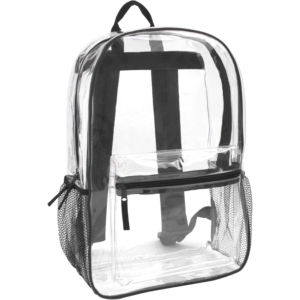 Trail Maker Clear Backpack Heavy Duty With Padded Straps, Side Pockets For Kids, Boys, Girls, School, Stadium Approved Events