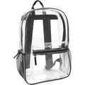 Trail Maker Clear Backpack Heavy Duty With Padded Straps, Side Pockets For Kids, Boys, Girls, School, Stadium Approved Events