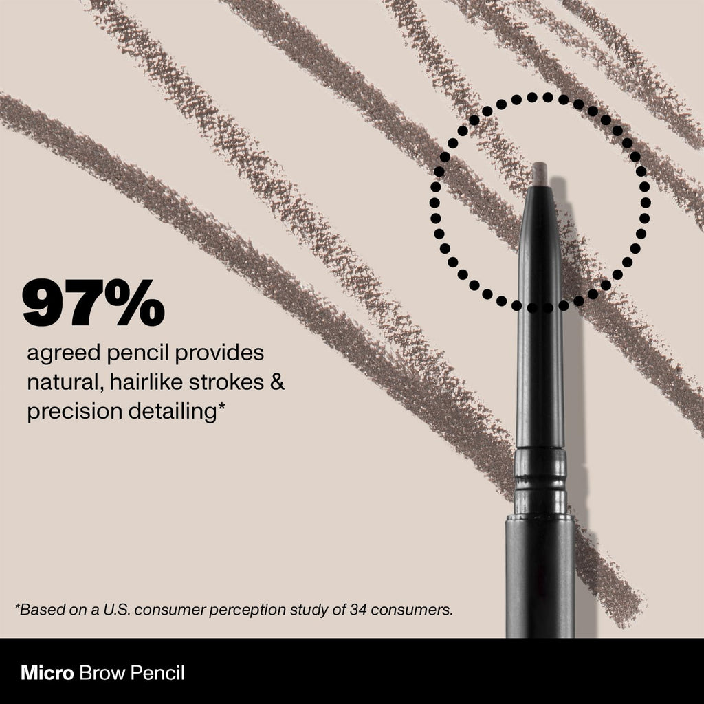 Morphe Micro Dual Eyebrow Pencil - Dual-Ended Brow Pencil Featuring A Retractable, Ultra-Precise, Pointed Tip - Richly Pigmented, Smooth-Gliding, Long-Lasting Wax Formula - Java (0.003 Oz)