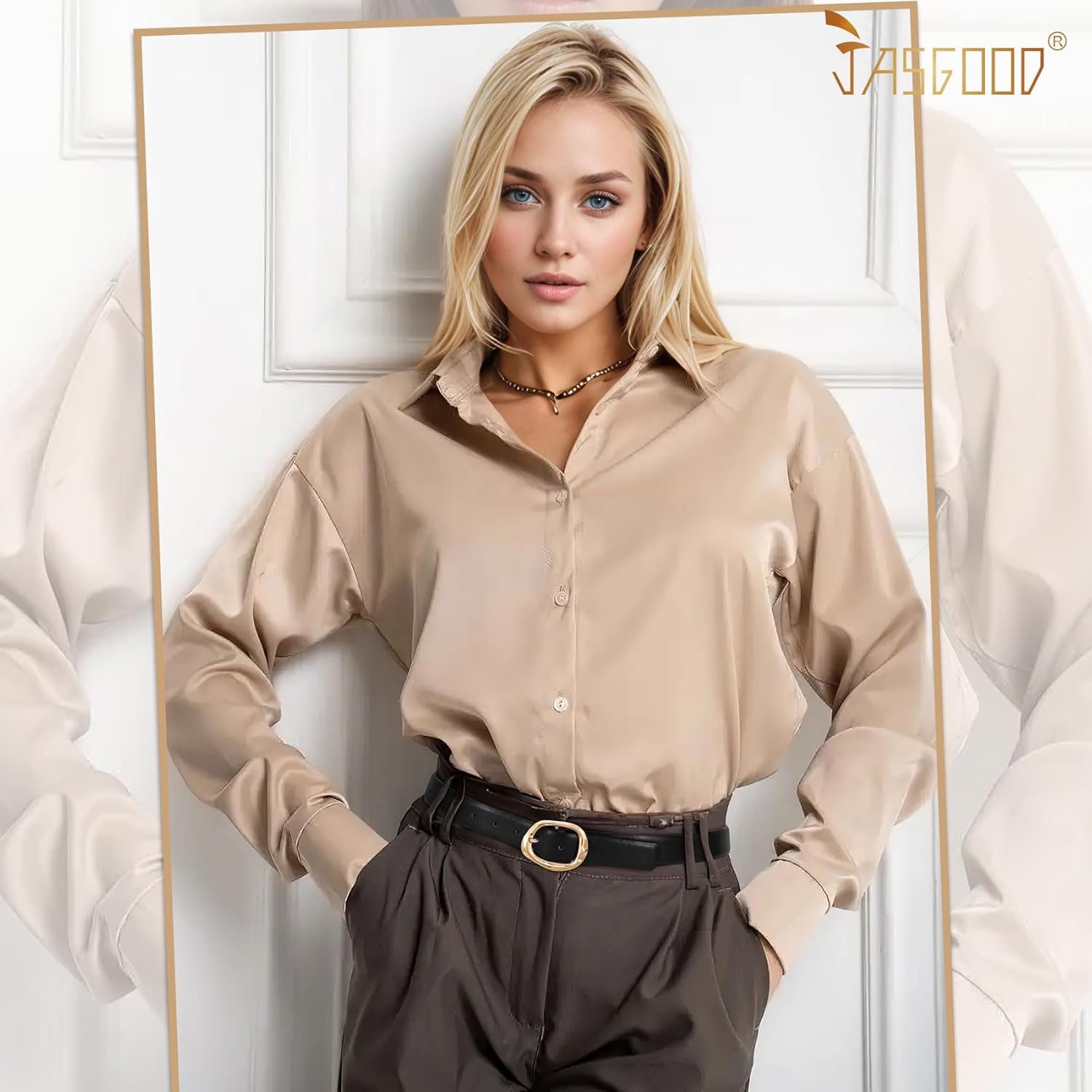 Women Leather Belt for Jeans Pants Ladies Casual Waist Belt Fashion Women Belt with Gold Buckle