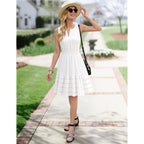 Merokeety Women'S 2026 Summer Casual Mini Sundress Beach Vacation Sleeveless V Neck Flowy A Line Dress With Pockets