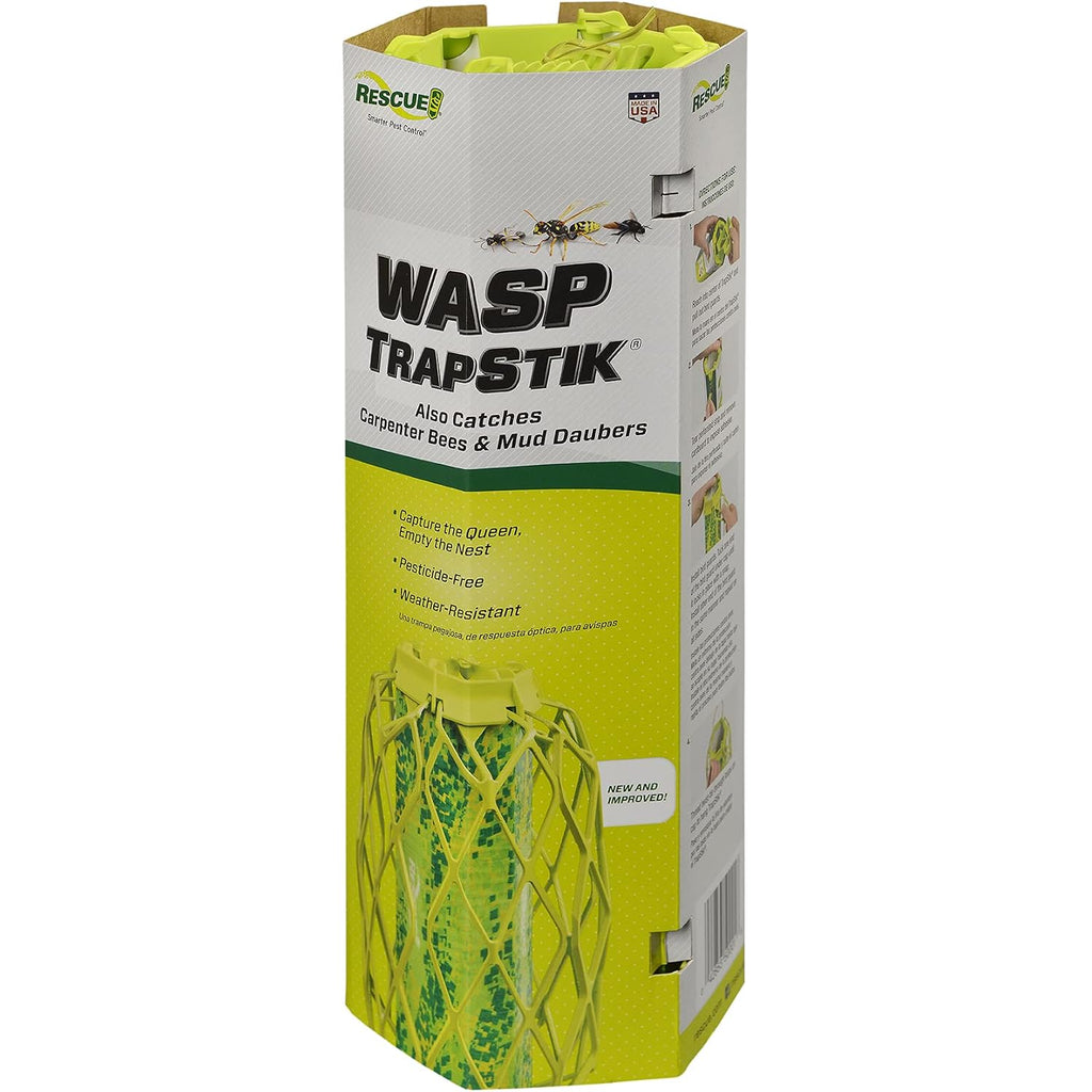 Rescue! Visilure® Trapstik For Wasps, Mud Daubers, Carpenter Bees – 2 Pack