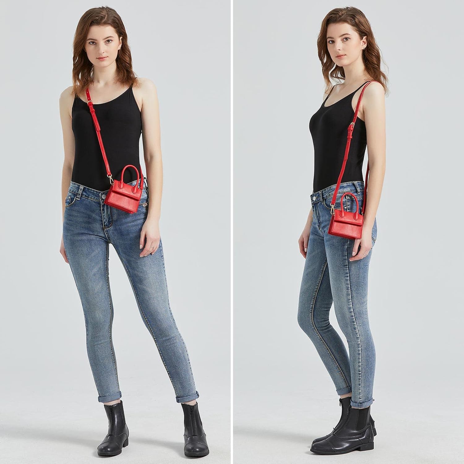 Mini Purse For Women, Mini Bag With Crocodile Pattern