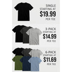 Men'S T-Shirt Soft Premium Cotton Tailored Fit Crew Neck Classic Short Sleeve Tee