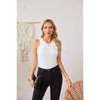 VICHYIE Women Tank Tops Summer Sleeveless Basic Cami Top Shirt Slim Knit Ribbed Racerback Blouses