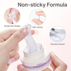 MIZHSE White 3D Gel Nail Art 30g Sculpting Gel Non-Sticky Molding Gels for Nails Solid U V LED Soak Off Gels Polish with Nail Art Pen Rub Chrome Powder Nail Design Home Manicure