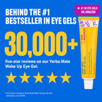 Good Molecules Under Eye Cream And Eye Patches For Dark Circles, Puffiness And Tired Eyes - Yerba Mate Eye Gel (15Ml) And Caffeine Hydrogel Eye Patches (60 Patches / 30 Pairs) - Morning Eye Care Set